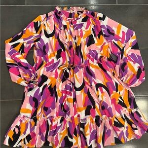 JODIFL Pink and Purple Kids Dress